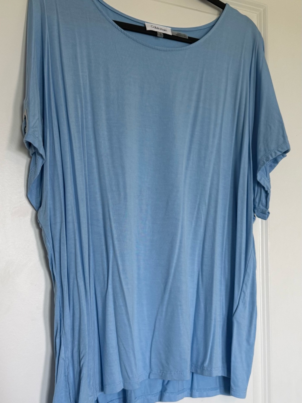 Calvin Klein Woman’s Sky Blue Short-Sleeve Tee